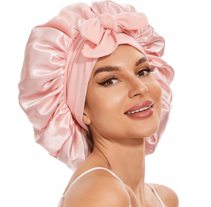 Satynowy czepek - zwiększa efekt kręconych włosów