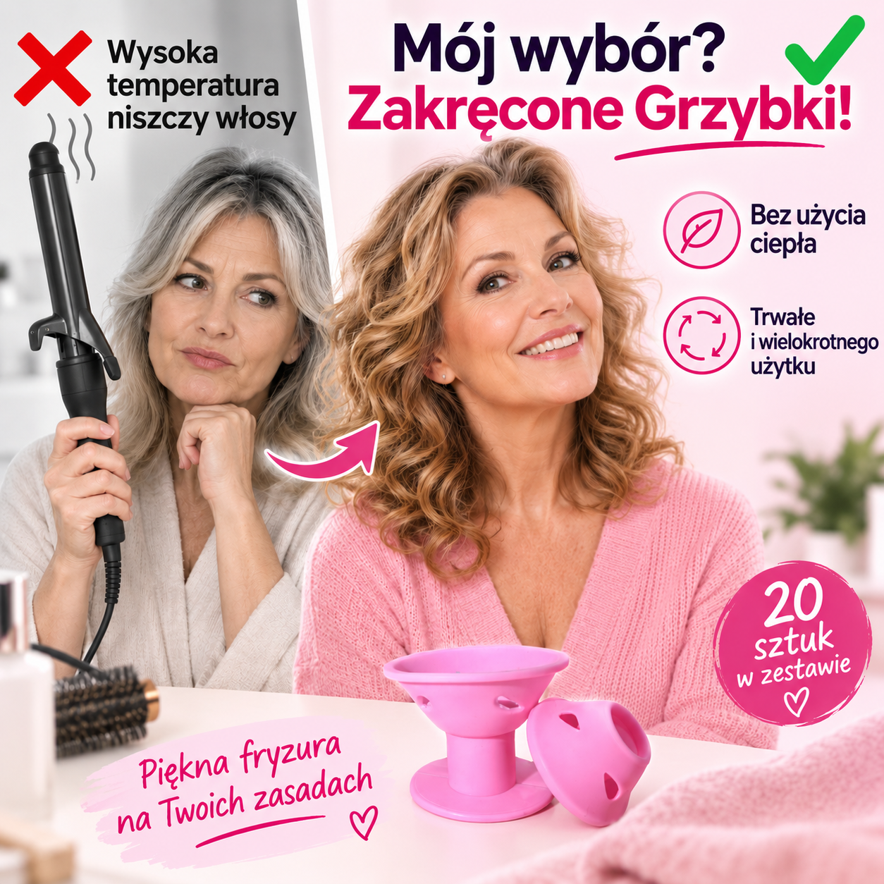 Zakręcone Grzybki bez użycia ciepła